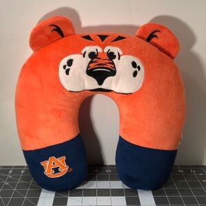 Auburn Tigers University Travel Neck Pillow Plush Orange Blue NCAA Soft Washable